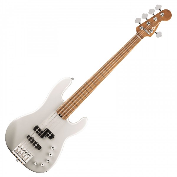 Charvel Pro-Mod San Dimas Bass PJ V, Platinum Pearl