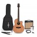 Guitarra Roundback Deluxe Set con Amplificador de 15 W, Flamed Maple