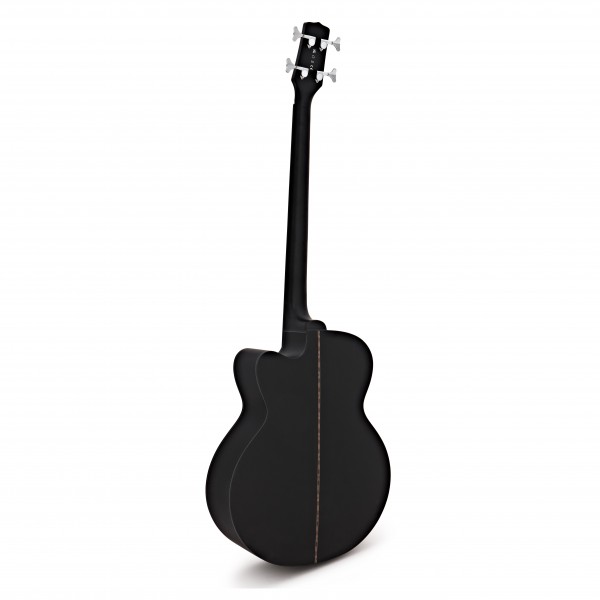 Electro Acoustic Fretless Bass Guitar, Black + 35W Amp Pack