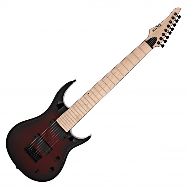 SubZero Generation 8 Electric Guitar, 8-String, Flame Red Burst