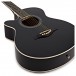 Student Left Handed Acoustic Guitar by Gear4music, Black