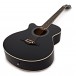 Student Left Handed Acoustic Guitar by Gear4music, Black