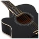 Student Left Handed Acoustic Guitar by Gear4music, Black