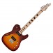 SubZero Paradigm Semi-Hollow Electric Guitar, Flamed Tobacco Sunburst