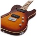 SubZero Paradigm Semi-Hollow Electric Guitar, Flamed Tobacco Sunburst