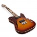 SubZero Paradigm Semi-Hollow Electric Guitar, Flamed Tobacco Sunburst