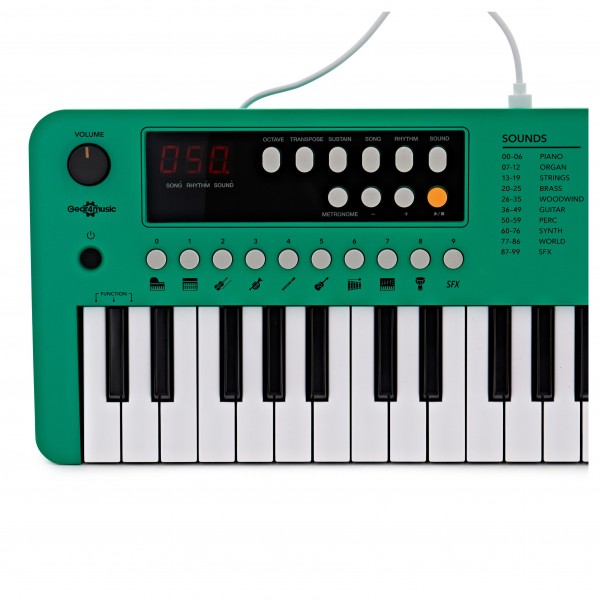 VISIONKEY-1 37 Key Mini Keyboard by Gear4music, Green