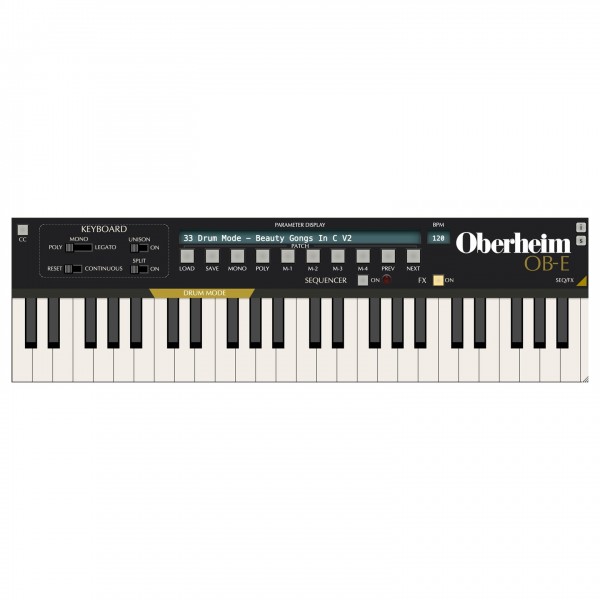 GForce OB-E Virtual Instrument - Drum Mode