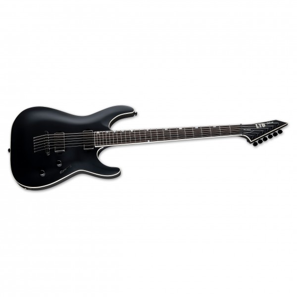 ESP LTD MH-1000 Baritone, Black Satin tilt