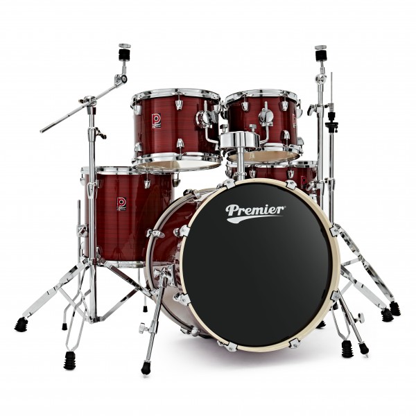 Premier Powerhouse 20” 5pc Drum Kit, Red Groove