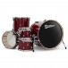 Premier XPK 22” 5pc Drum Kit, Translucent Ruby