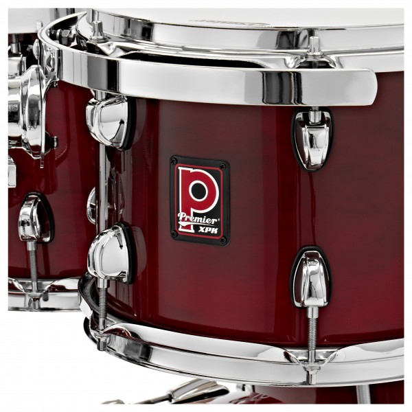 Premier XPK 22” 5pc Drum Kit, Translucent Ruby