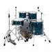 Premier XPK 22” 5pc Drum Kit, Translucent Sapphire