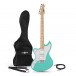 Seattle Left Handed Electric Guitar by Gear4music, Seafoam Green