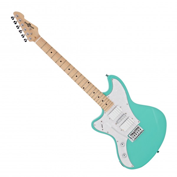 Seattle Left Handed Electric Guitar by Gear4music, Seafoam Green