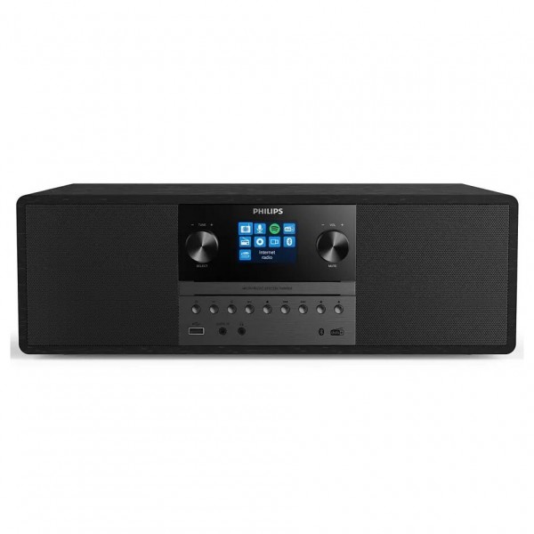 Philips TAM6805/10 Micro Music System Black Angle 1