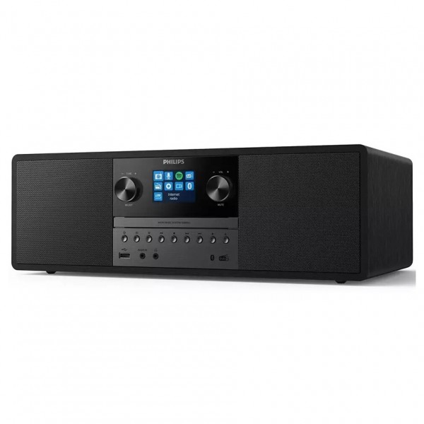 Philips TAM6805/10 Micro Music System Black Angle 2