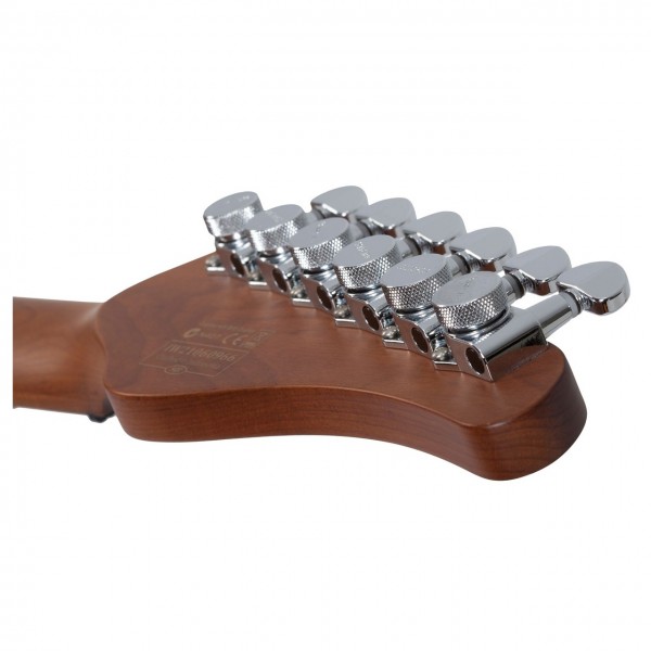 Schecter Traditional Van Nuys Ash Left-Handed, Gloss Natural Headstock Back