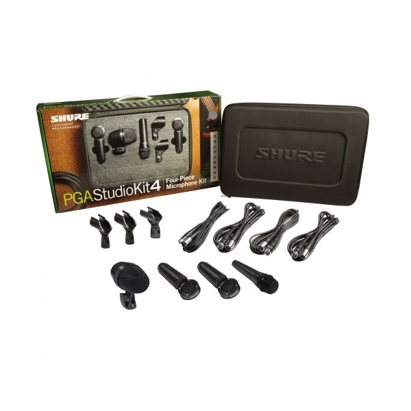 Shure PGASTUDIOKIT4 4 Piece Studio Microphone Kit - Boxed