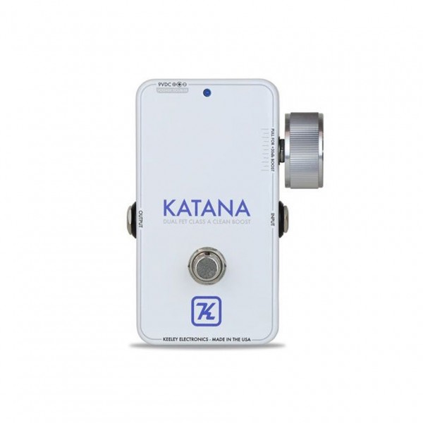 Keeley Katana Clean Boost Pedal, Throwback White