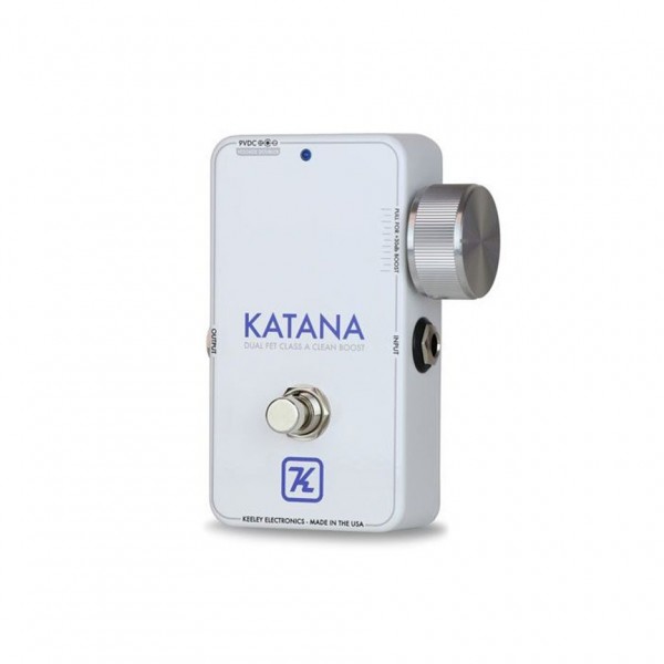 Keeley Katana Clean Boost Pedal, Throwback White at Gear4music