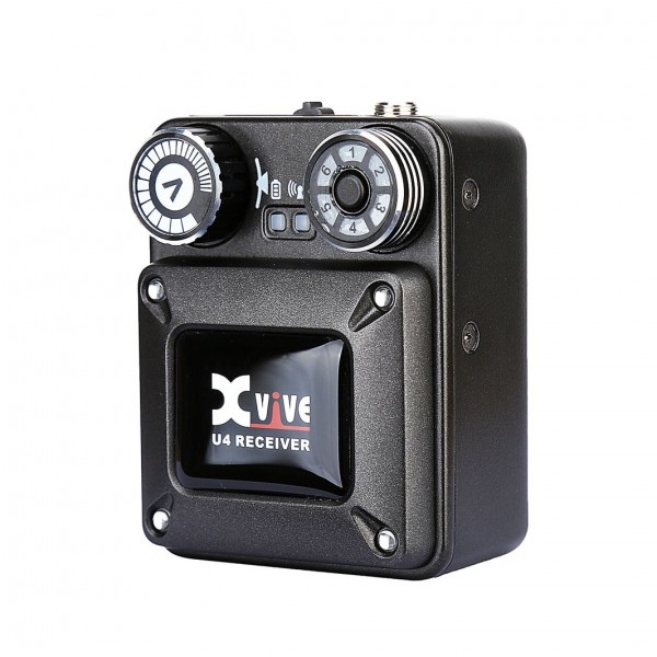 Xvive U4 Wireless In-Ear Monitor System with 2 Receivers - Receiver, Angled