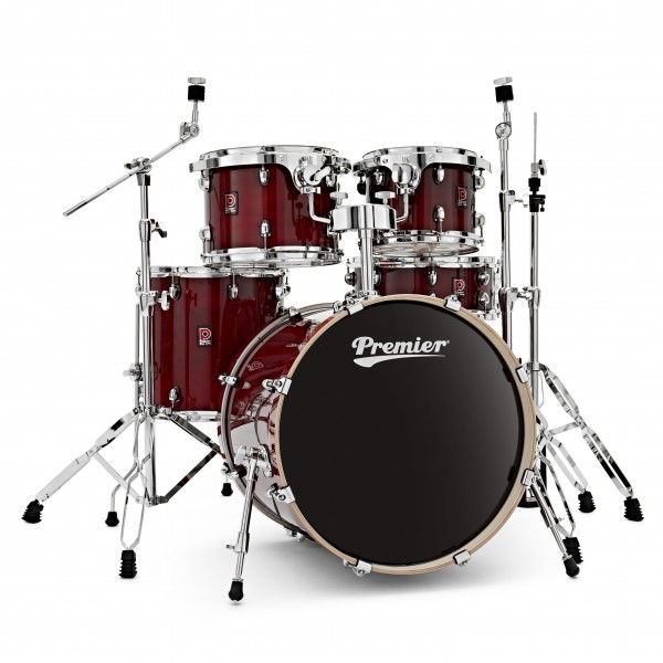 Premier XPK 20" 5pc Drum Kit, Translucent Ruby