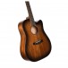 Cort Core DC All Mahogany Open Pore, Black Burst 3