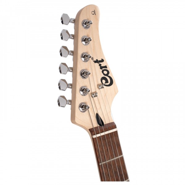 Cort G110, Open Pore Black Cherry headstock