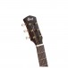 Cort Core PE Mahogany, Open Pore Black Burst headstock