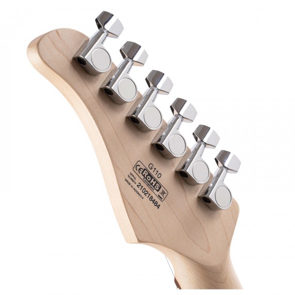 Cort G110, Open Pore Black back of headstock