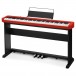 Casio CDP-S160 Digital Piano, Red