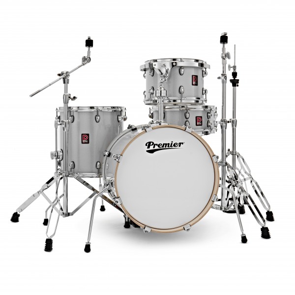 Premier Heritage 18" 4pc Bebop Drum Kit, Lunar Silver