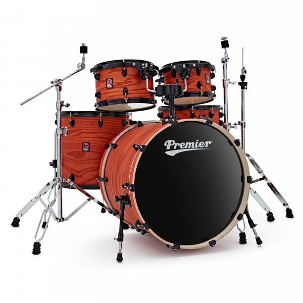 Premier XPK Exclusive 22" 5pc Drum Kit, Burnt Orange Satin Ash