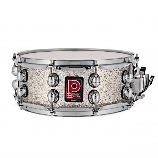 Premier Genista 14” x 5.5” Birch Snare Drum, Silver Sparkle