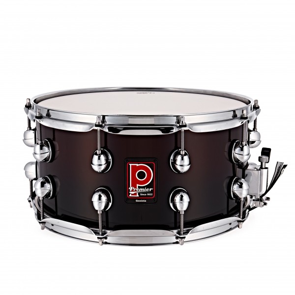 Premier Genista 14” x 7” Birch Snare Drum, Cherry Fade