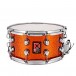 Premier Genista 14” x 7” Birch Snare Drum, Orange Sparkle