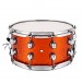 Premier Genista 14” x 7” Birch Snare Drum, Orange Sparkle