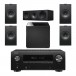 Denon AVR-X2700H AV Receiver with KEF Q150 Black AV Speaker Package