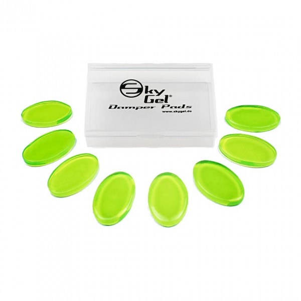 SkyGel Damper Pads Green, 8 Pack