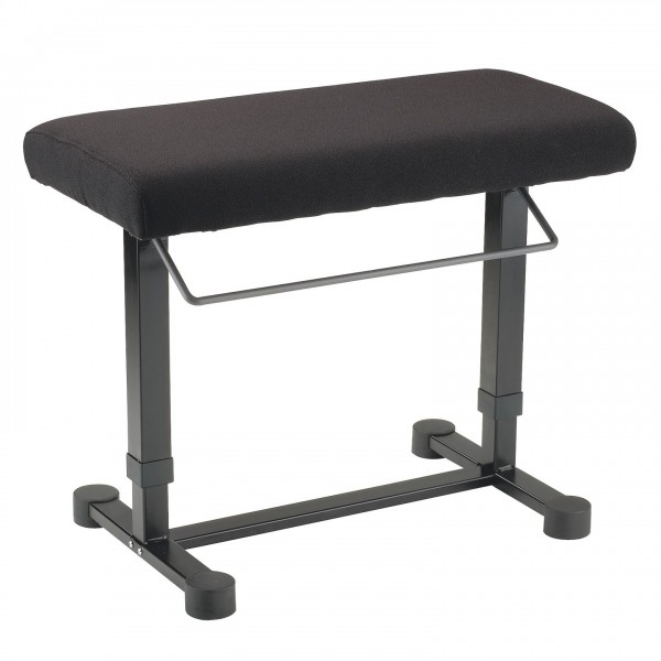 K&M 14081 Uplift Piano Bench, Fabric, Black