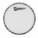 Premier Marching Parade 24” x 14” Bass Drum and Carrier, White