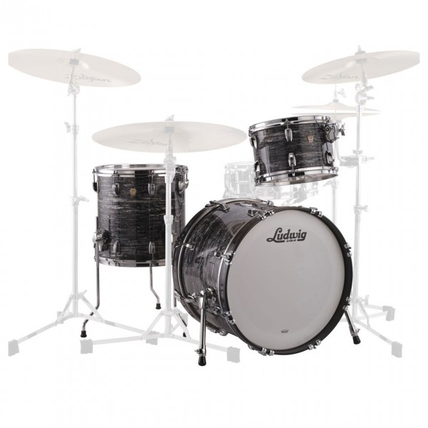 Ludwig Classic Maple 20'' 3pc Downbeat, Vintage Black Oyster