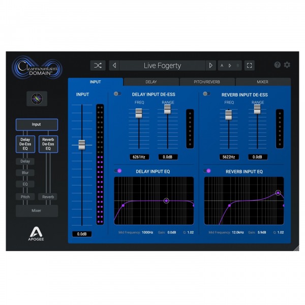 Apogee Clearmountain's Domain - Input