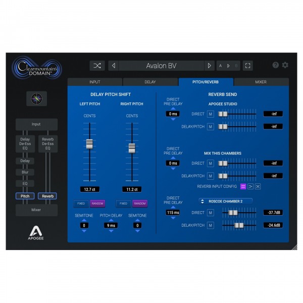 Apogee Clearmountain's Domain - Pitch and Reverb