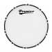 Premier Marching Parade 28” x 14” Bass Drum and Carrier, White