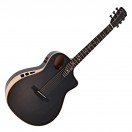 Hartwood Sonata-FX Thinline-Elektroakustikgitarre, Schwarz
