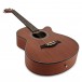 Single Cutaway Acoustic Guitar by Gear4music, Sapele-Mahogany Matte