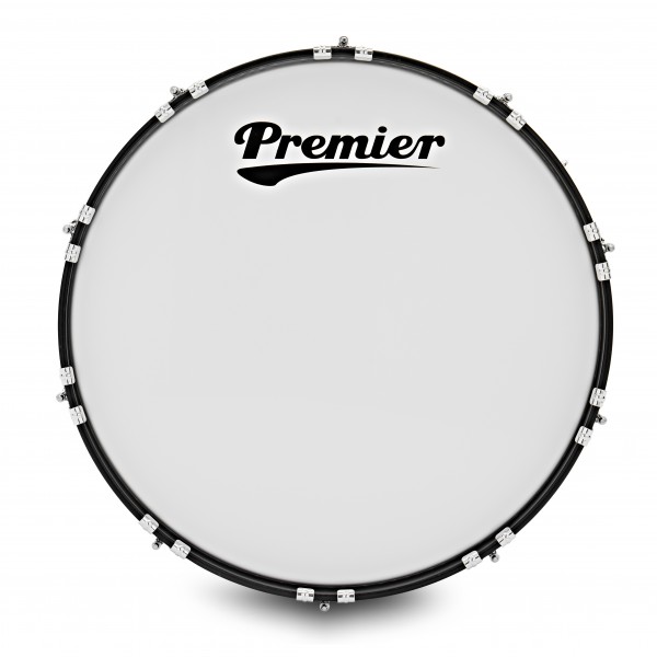 Premier Marching Parade 24” x 14” Bass Drum, White