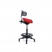 Ergolab Performer Series Studio Stool with Backrest - Side right
